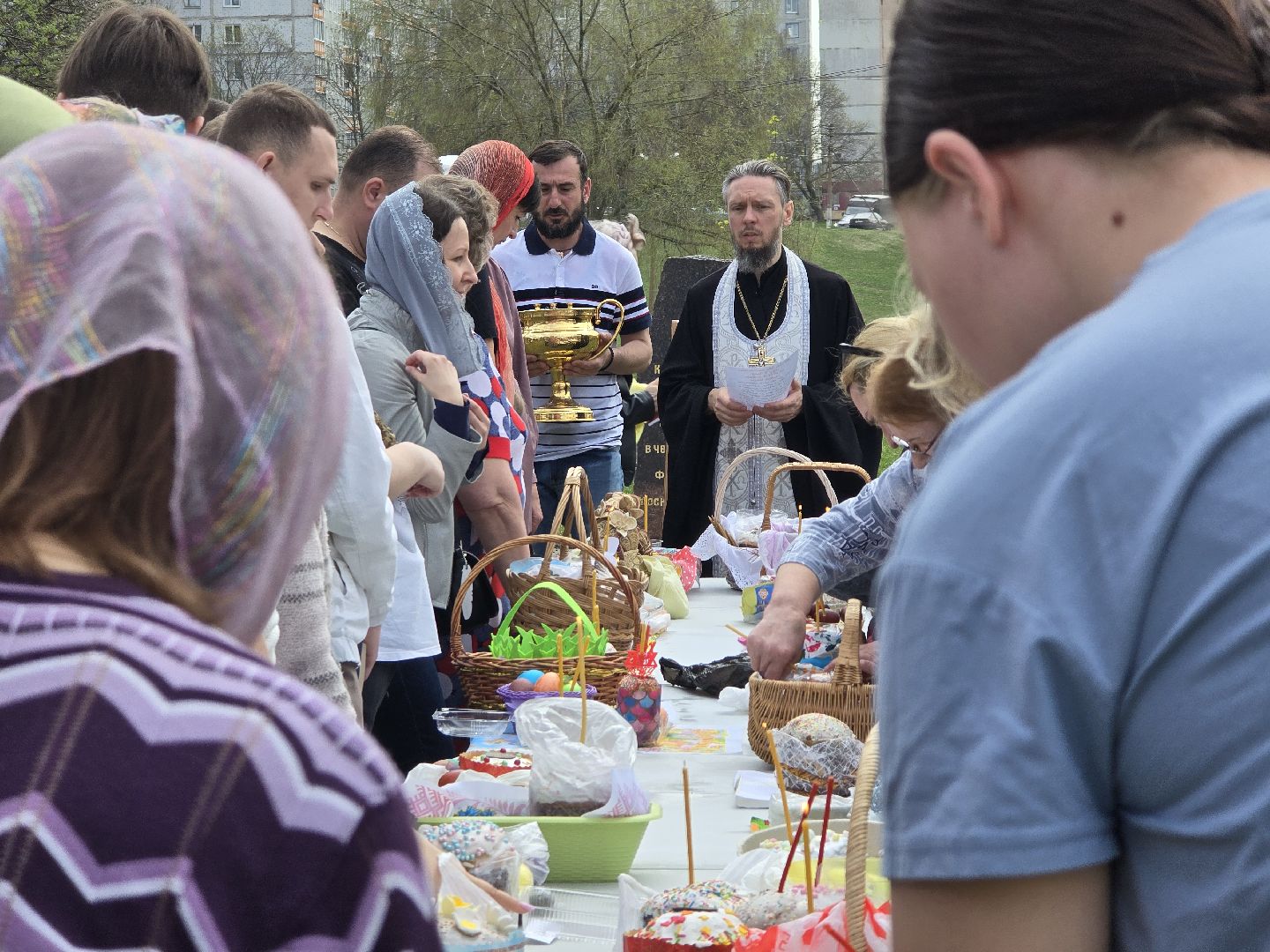 Коломна, освящение куличей, пасха,