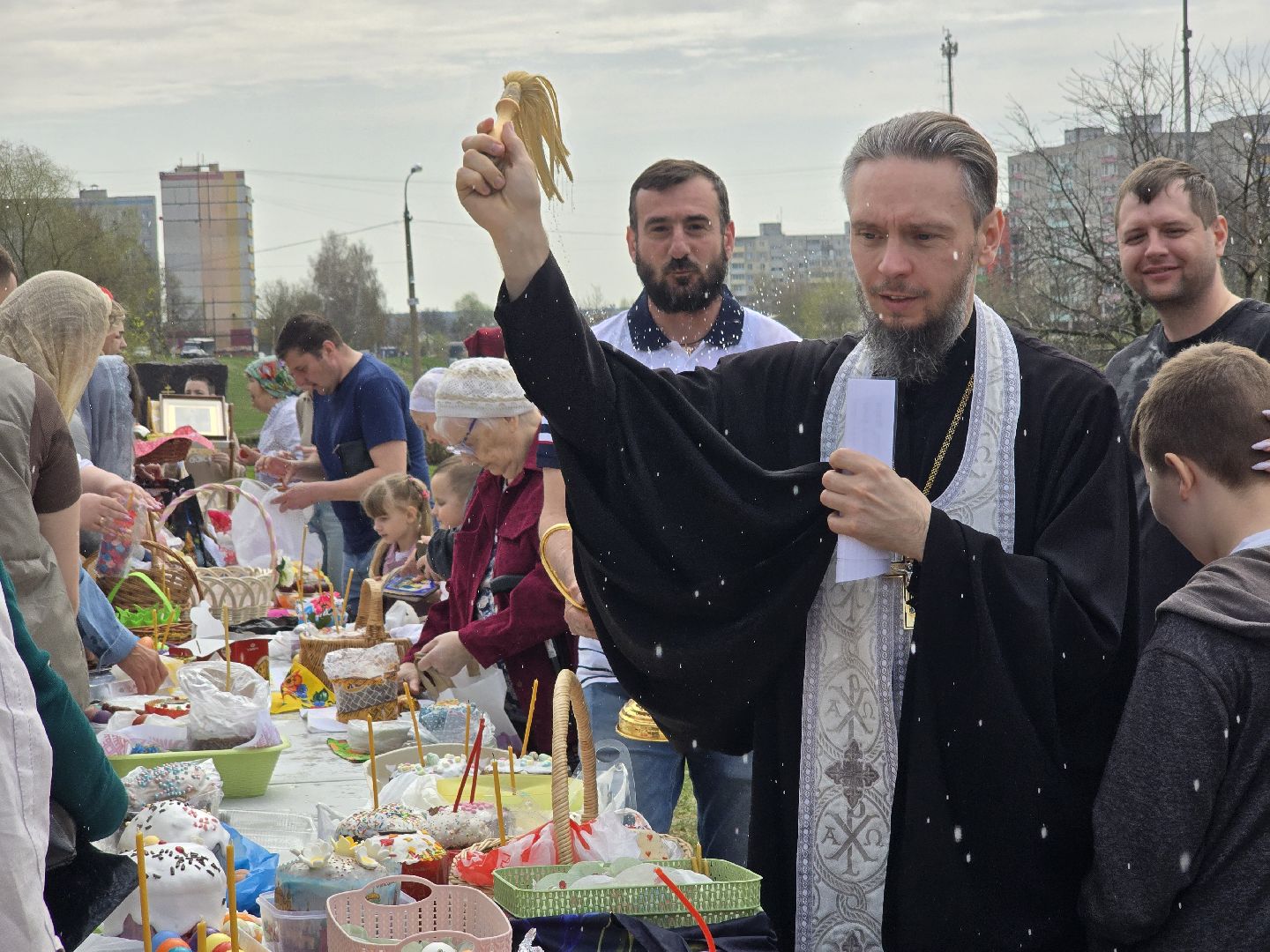 Коломна, освящение куличей, пасха,