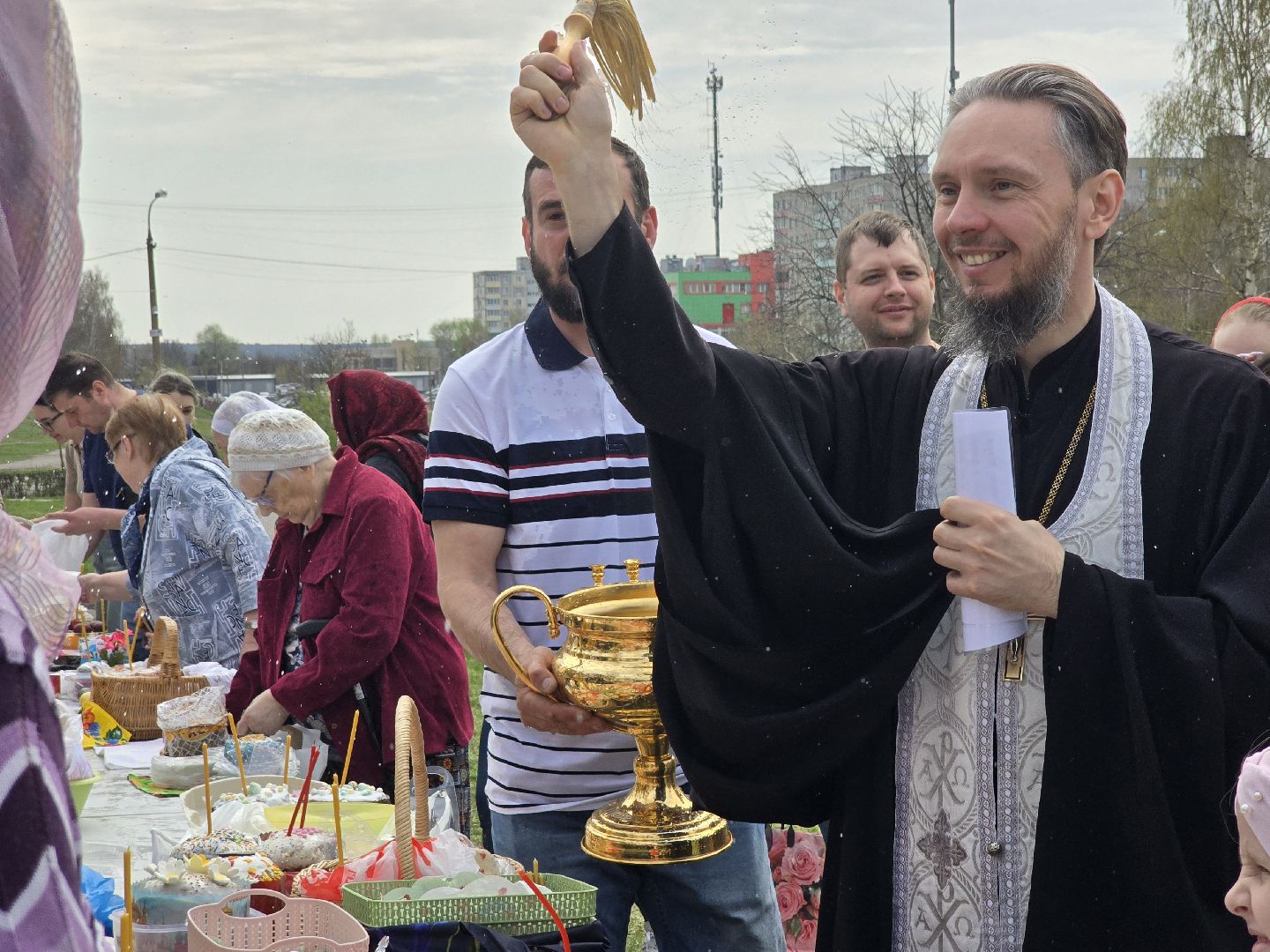 Коломна, освящение куличей, пасха,