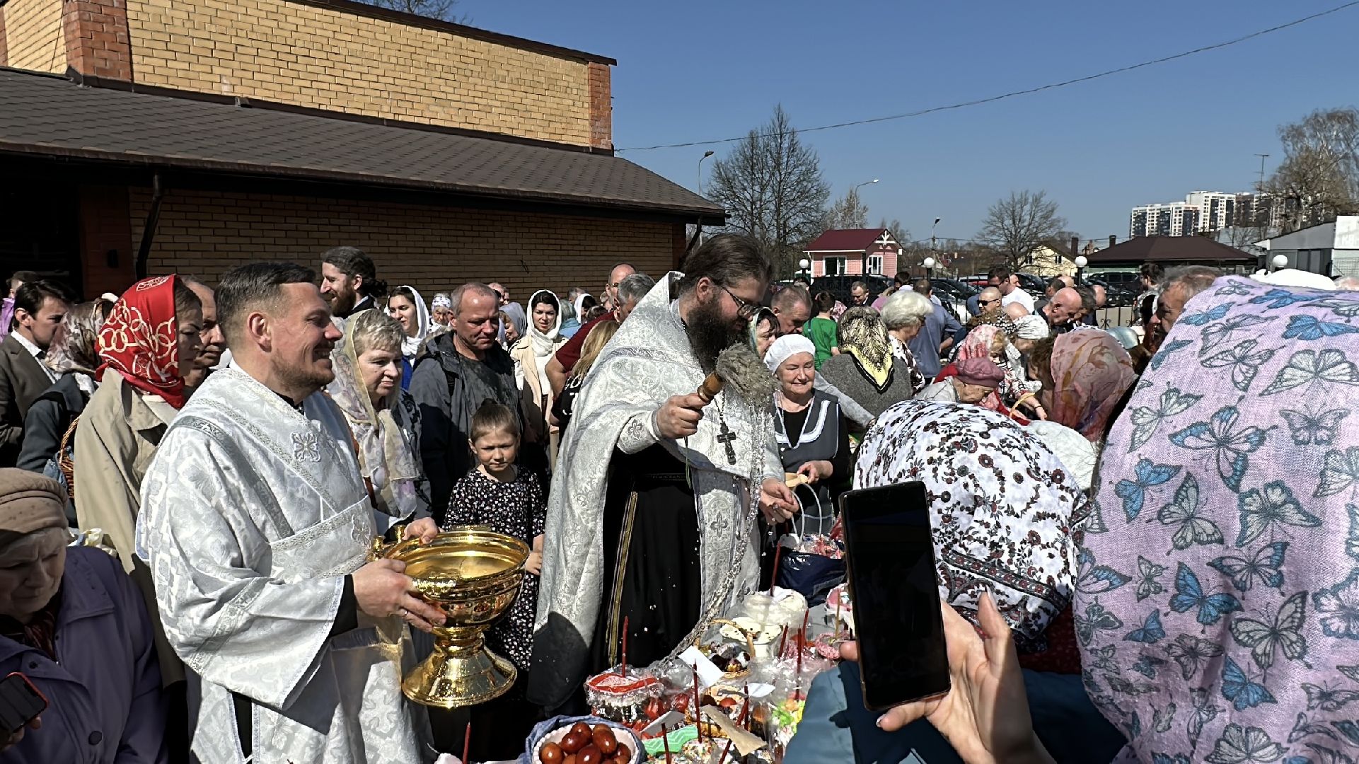 храм петра и павла, сергиев посад, освящение куличей, религия, пасха,