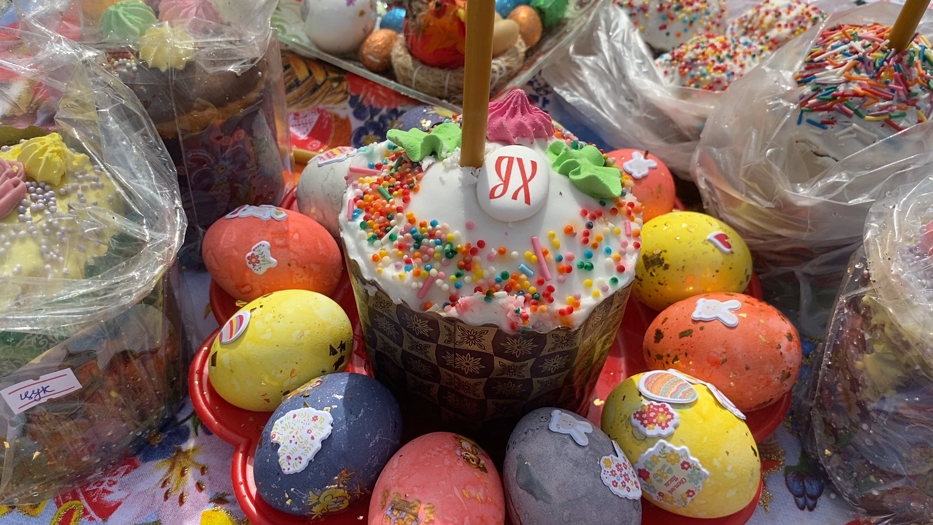 пасха во власихе, куличи для бойцов, куличи для военнослужащих, Освящение куличей, храм рвсн во власихе,