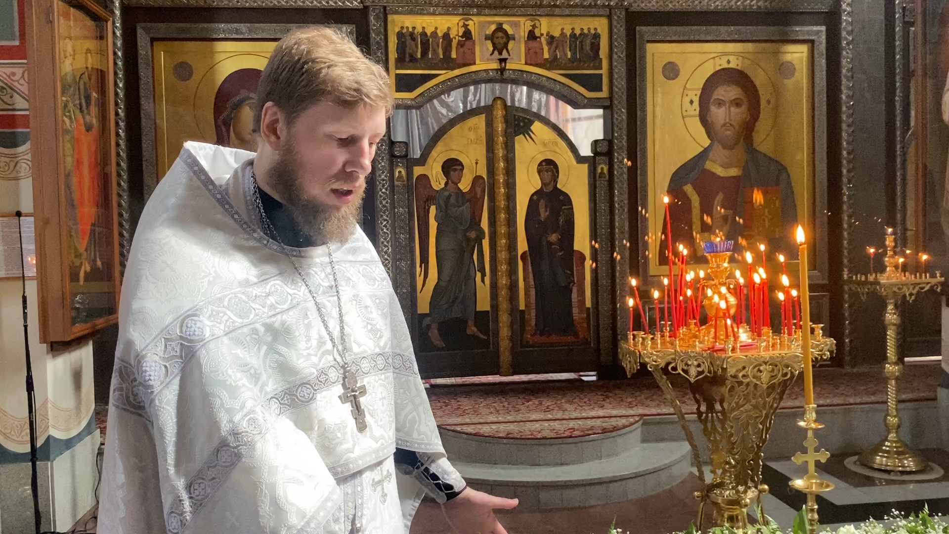 храм РВСН, храм во власихе, пасхальное богослужение, плащаница Иисуса Христа,