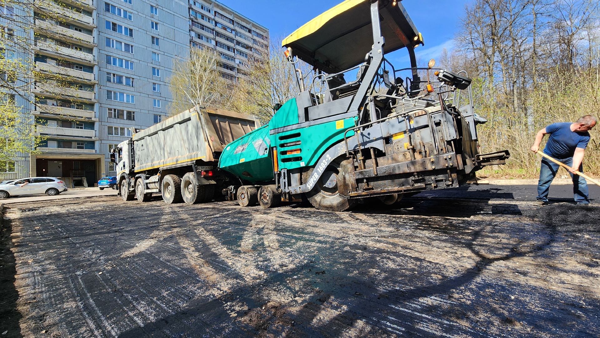 протвино, благоустройсво, асфальт во дворах,