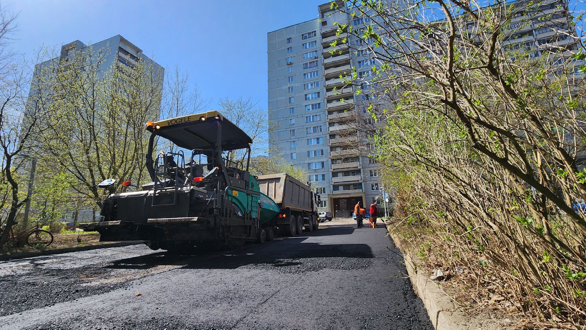 протвино, благоустройсво, асфальт во дворах,