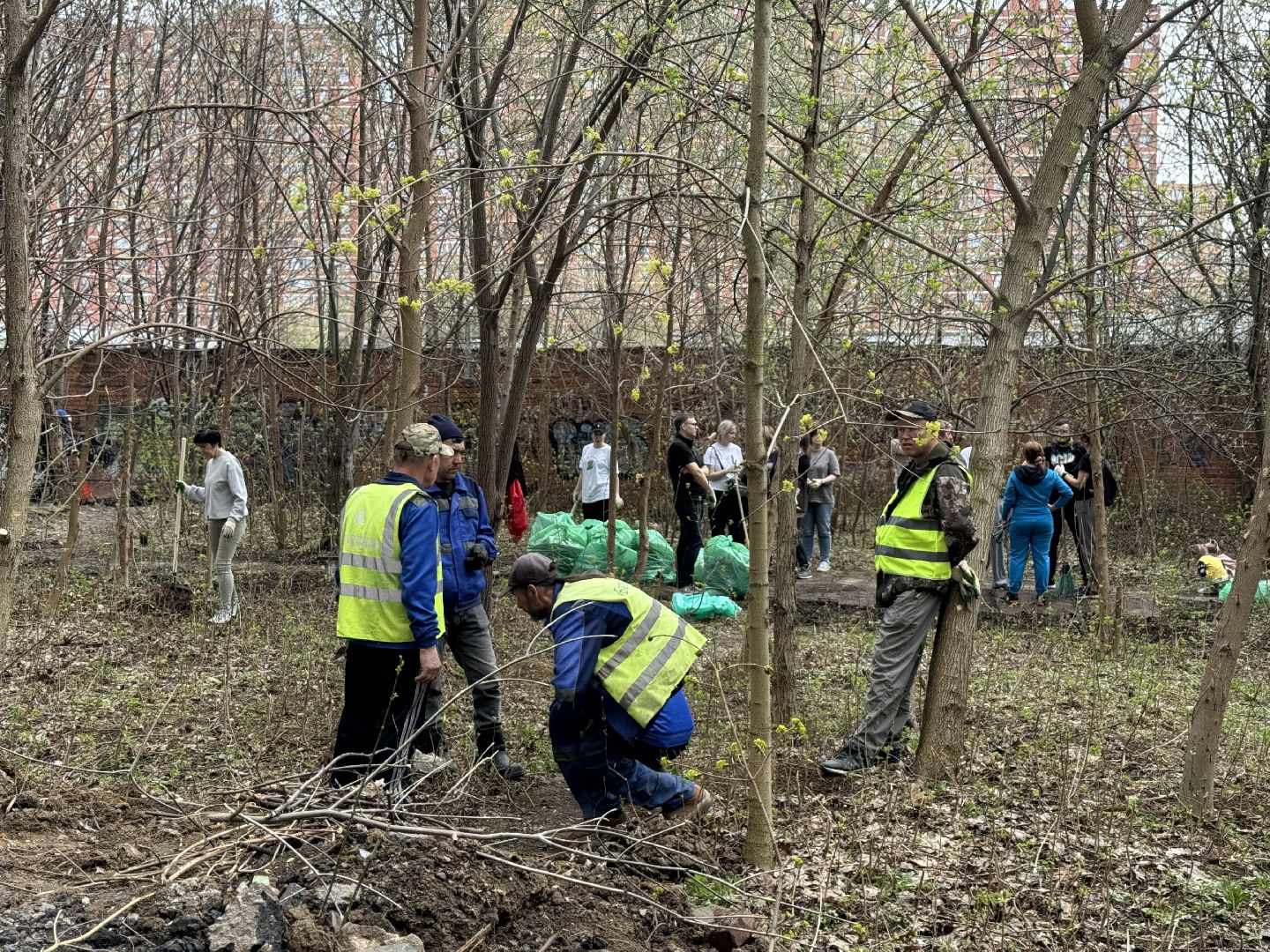 субботник, сквер сосенки, ленинский городской округ, жители ленинского округа,