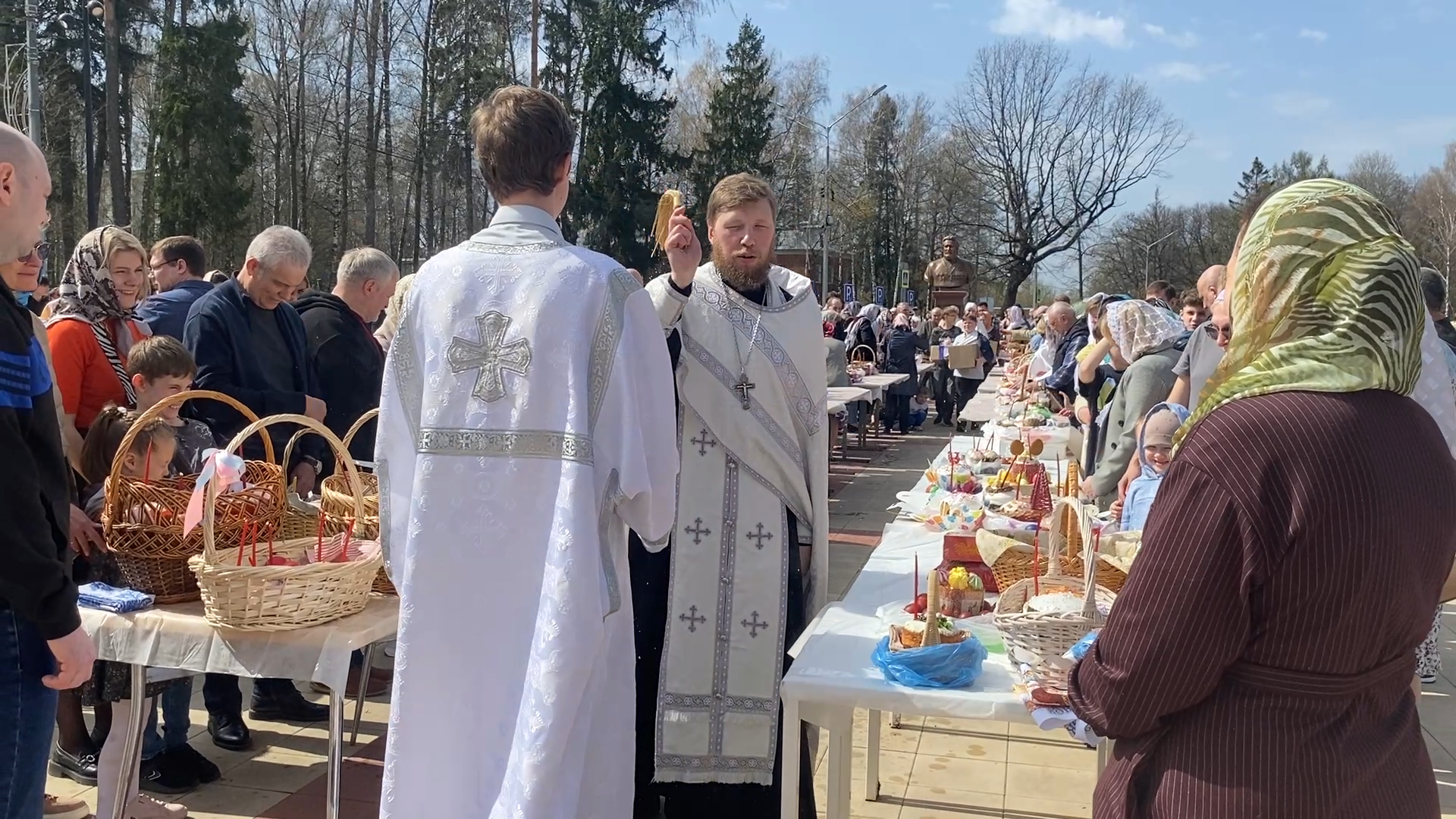 пасха, светлая пасха, праздник пасхи, освящение куличей, храм рвсн во власихе,