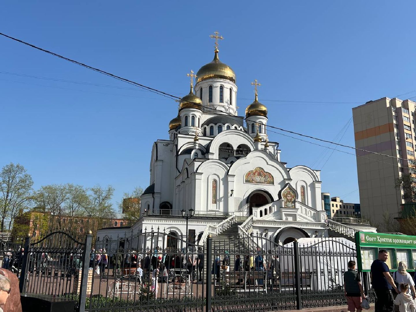 Реутов, куличи, крашенные яйца, Пасха,  освящение куличей,