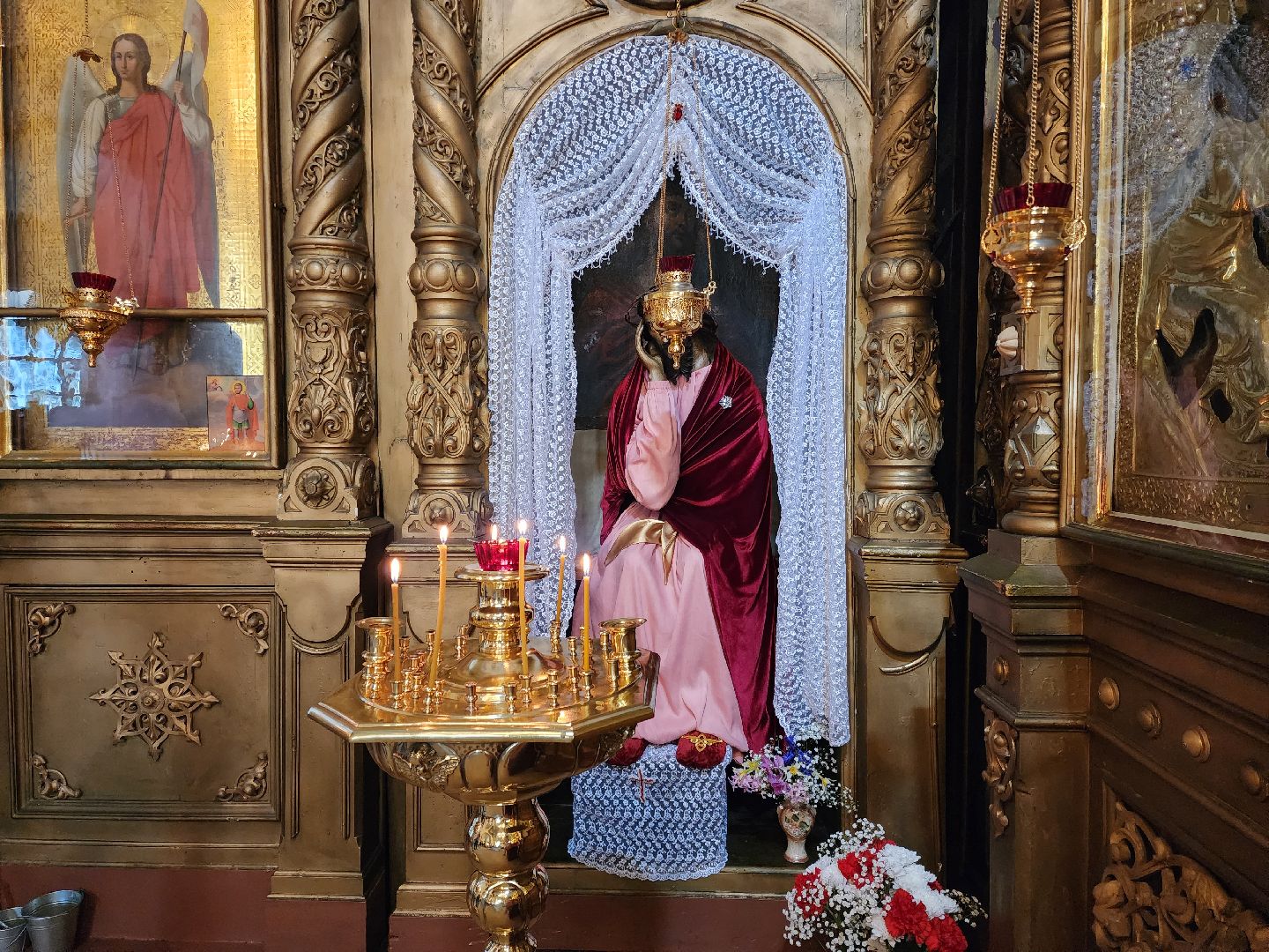 раменское, религия, пасха, праздничные приготовления в храме в загорново,