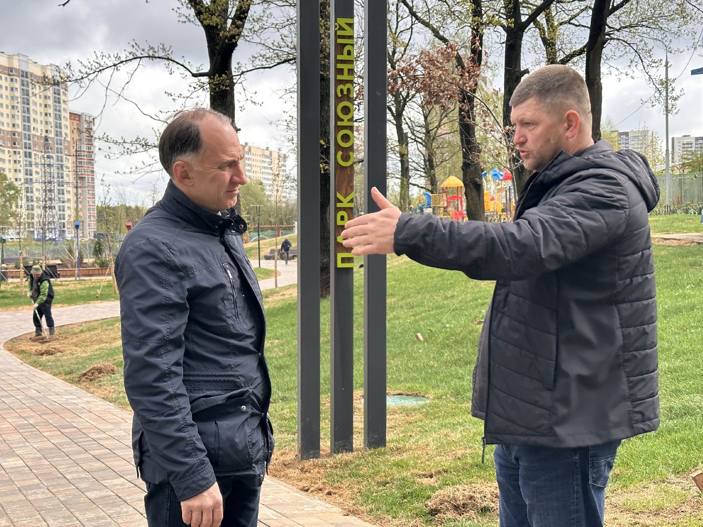 Одинцово, Союзный, Благоустройство, Газон, Парки Подмосковья