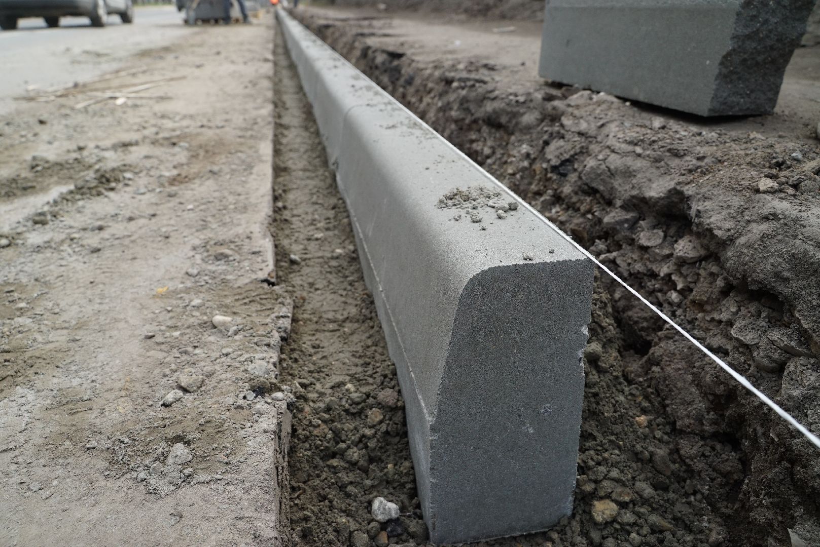 бордюр, дорога, ремонт,