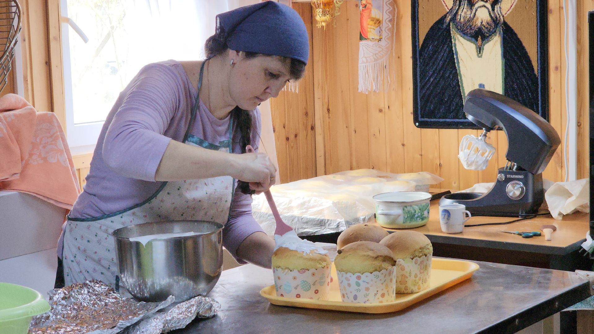 пасха 2025, шатура, никольский храм, куличи, куличи для военнослужащих,