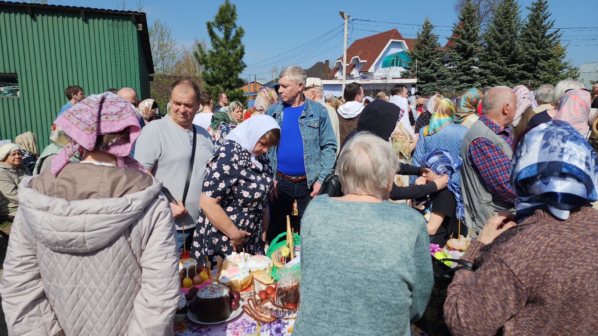 пушкино, храм, пасха, освящение куличей, христианский праздник, христос воскрес,