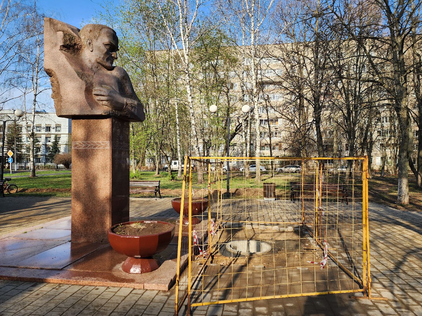 королёв, благоустройство, вечный огонь, мемориал защитникам отечества,