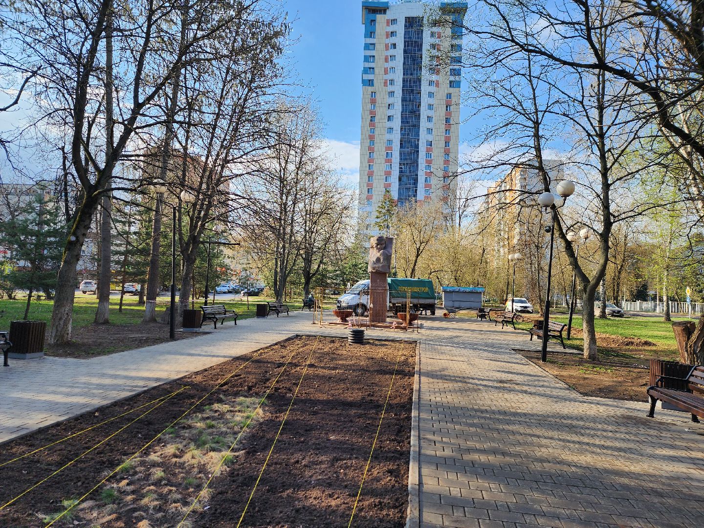 королёв, благоустройство, вечный огонь, мемориал защитникам отечества,