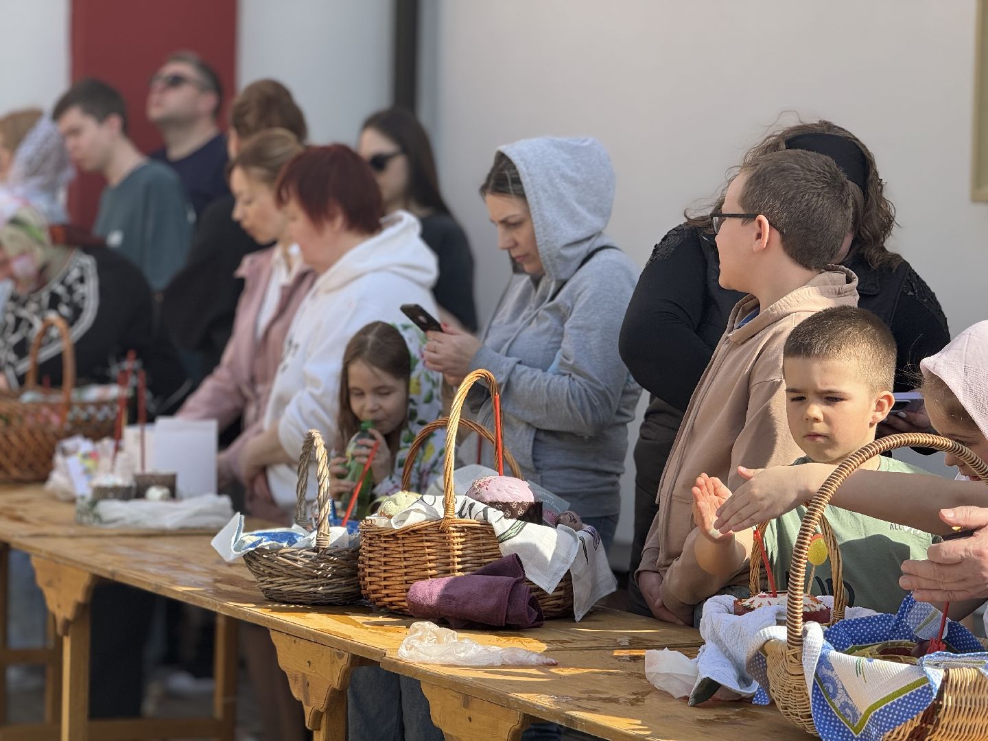пасха, храм георгия победоносца, освещение куличей,