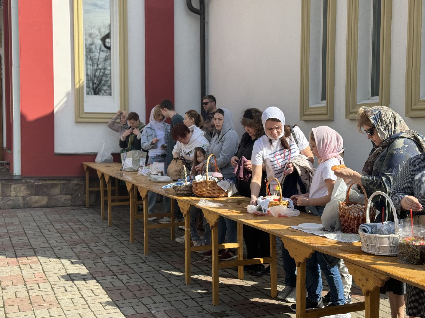 пасха, храм георгия победоносца, освещение куличей,