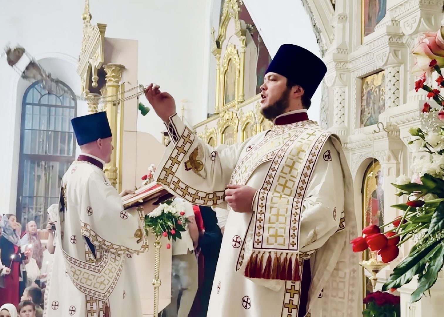 раменское, пасха, богослужение, троицкий храм, троицкий храм раменское, хор,