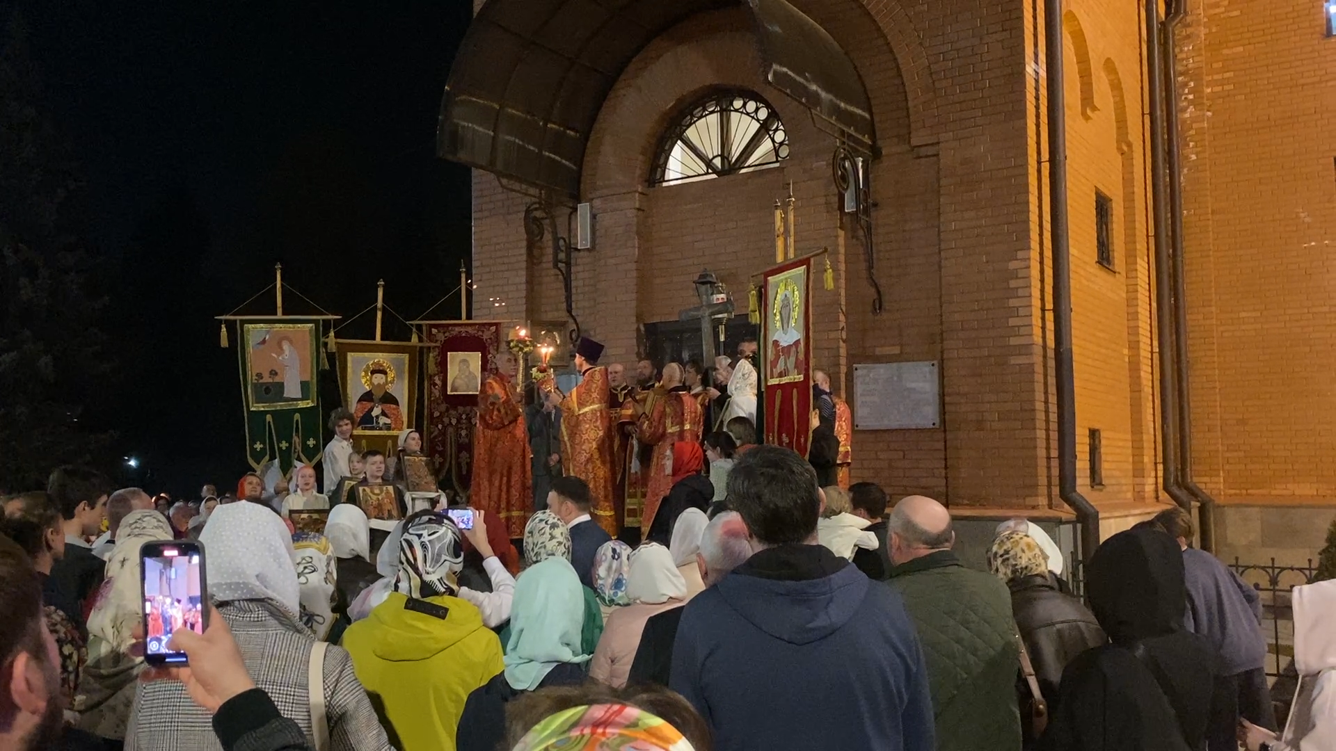 светлая пасха, храм рвсн во власихе, власиха храм, крестный ход, праздник пасхи,