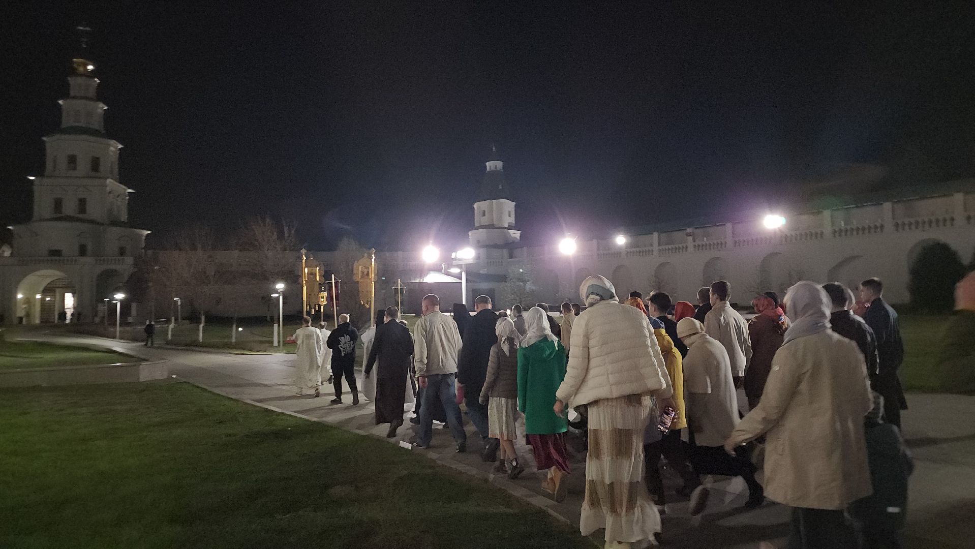 Монастырь, Истра, Пасха, Служба, крестный ход,