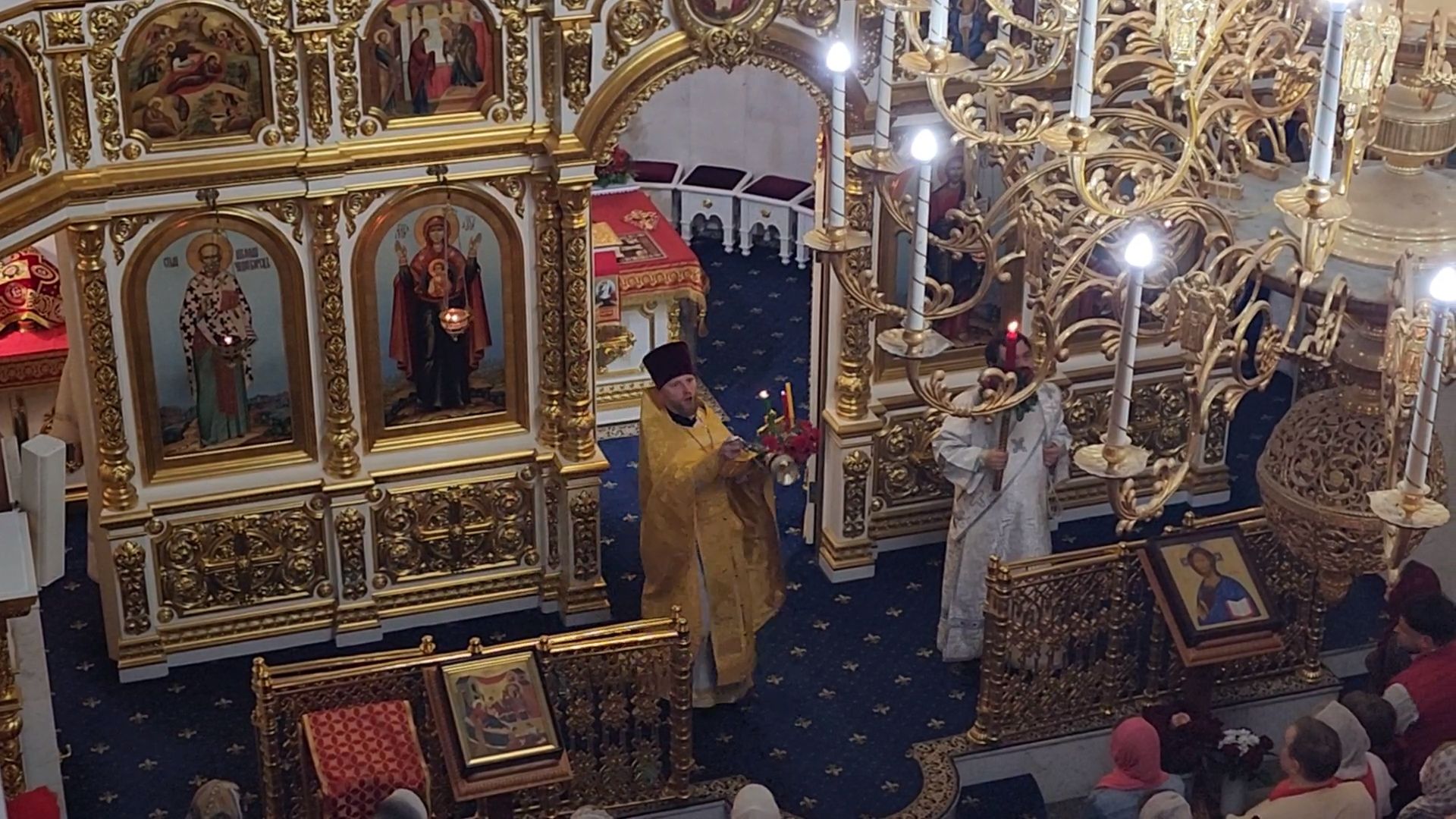 королёв, светлое христово воскресенье , храм рождества пресвятой богородицы,  пасхальная служба в королеве,