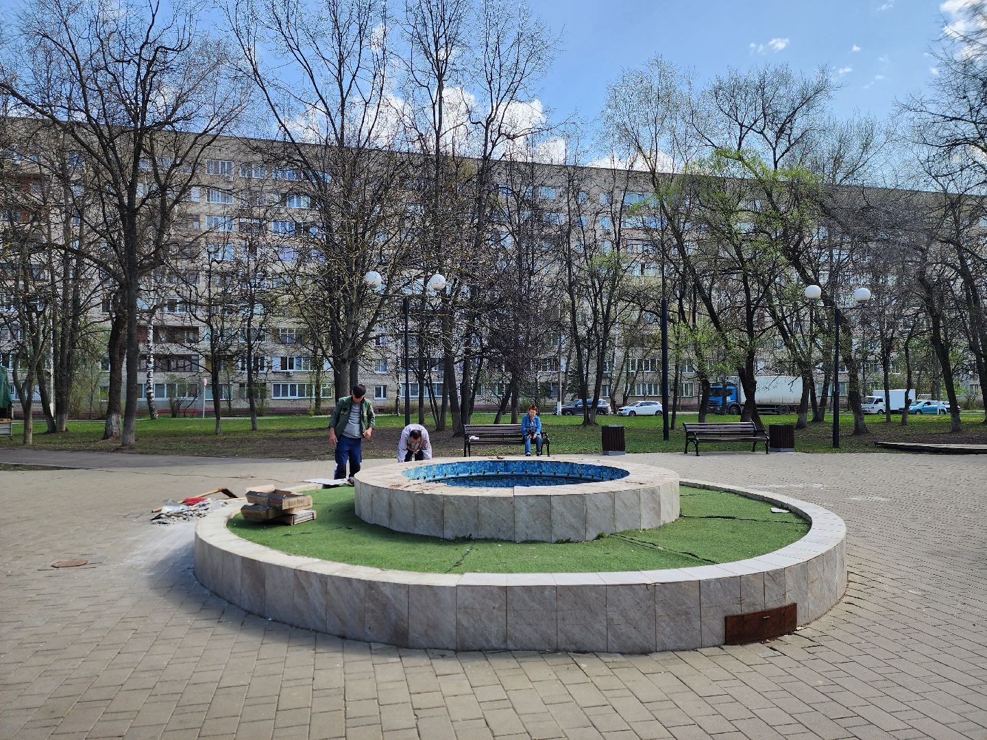 королёв, благоустройство, сезон фонтанов в королеве, день победы,