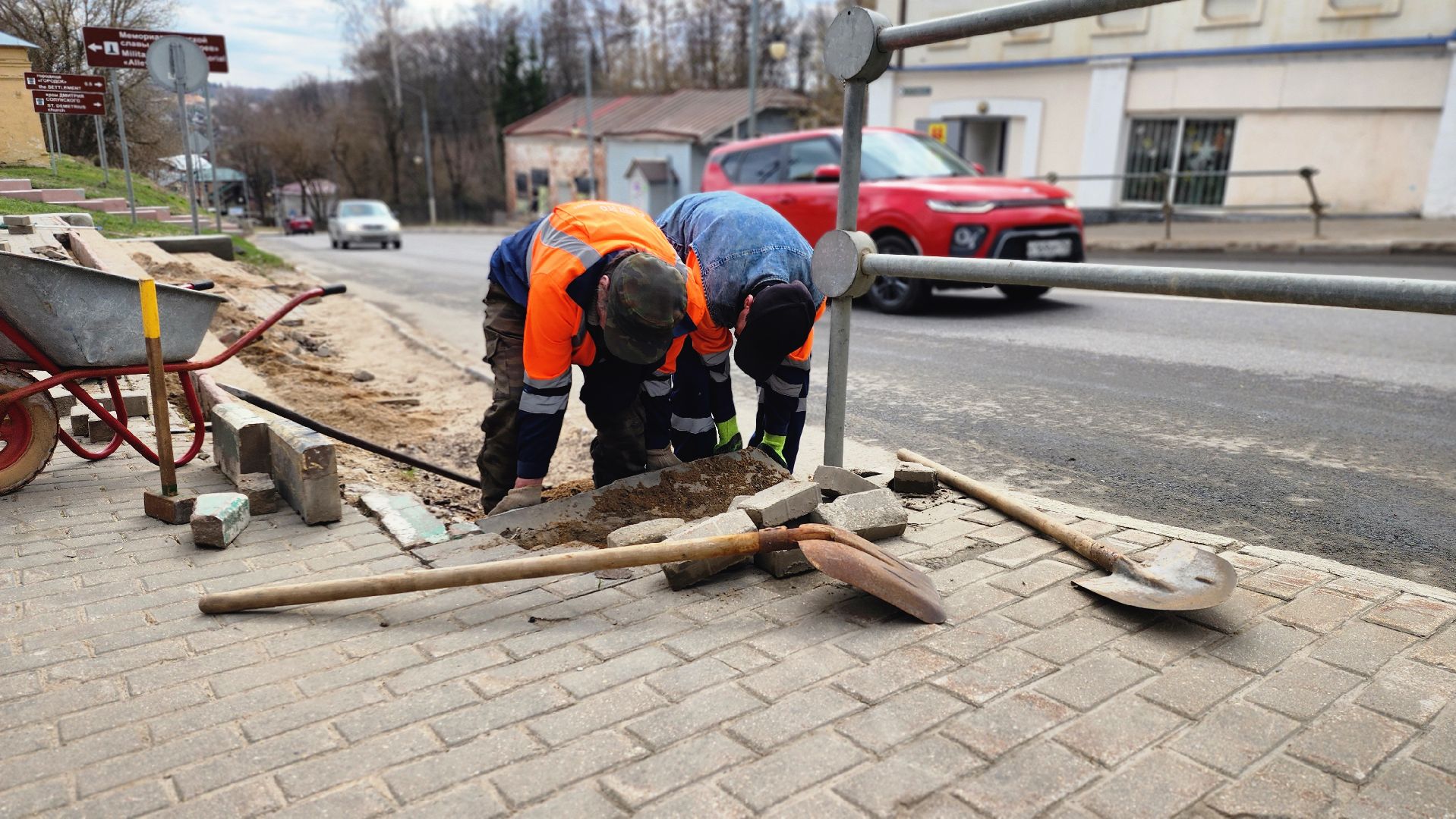 руза, благоустройство, вечный огонь, площадь партизан ,