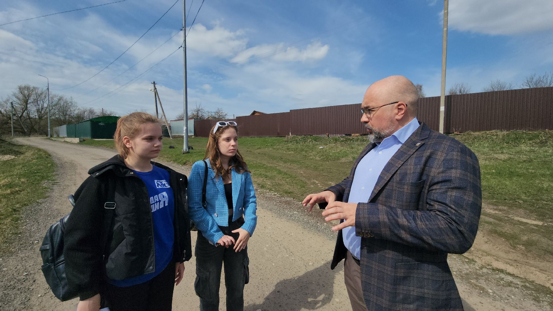 серпухов, деревня дашковка, строительство дороги в деревне, встреча с жителями,