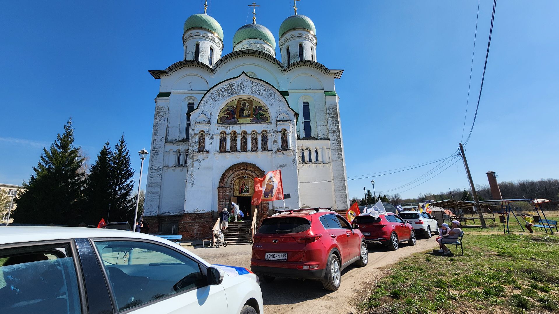 культура, трандиции, пасха, воскресенк, домодедово, подмосковье,  крестный ход, мотопробег, автопробег,