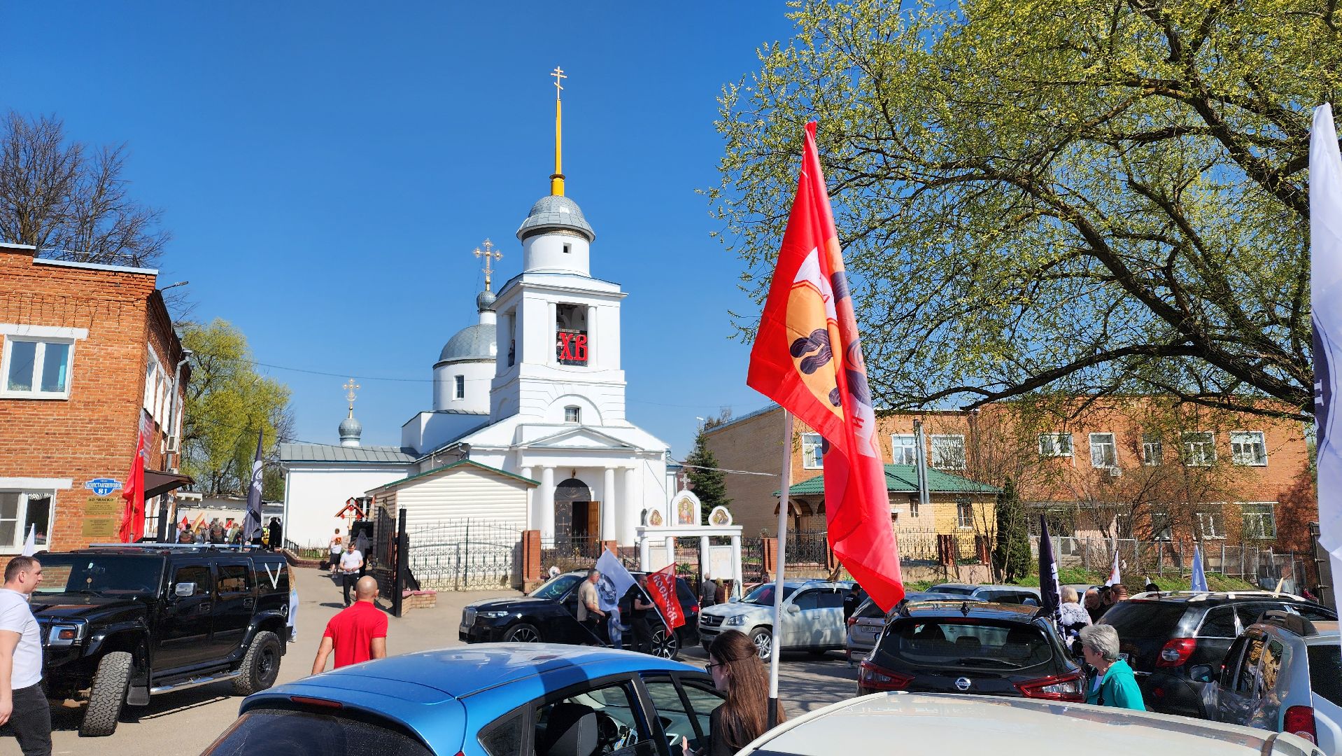 культура, трандиции, пасха, воскресенк, домодедово, подмосковье,  крестный ход, мотопробег, автопробег,