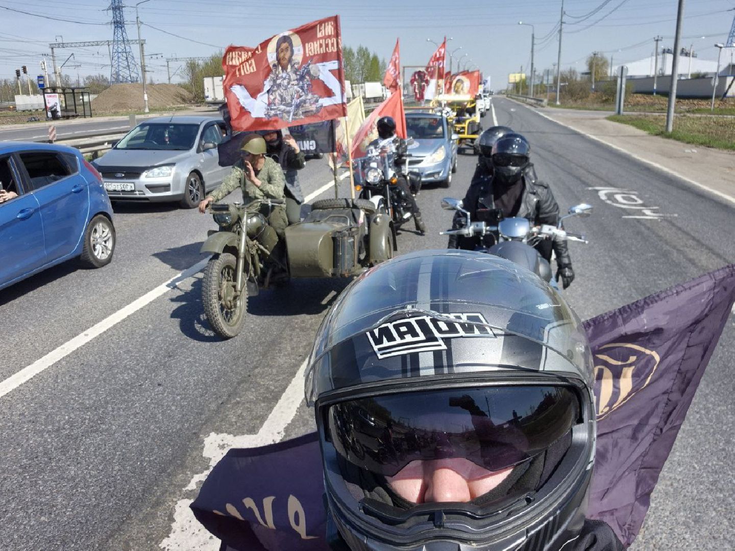 культура, трандиции, пасха, воскресенк, домодедово, подмосковье,  крестный ход, мотопробег, автопробег,