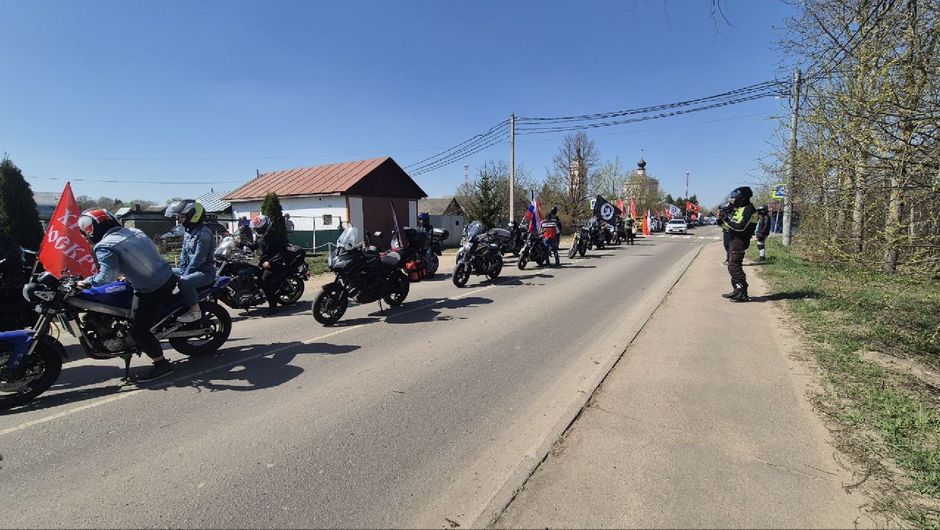 культура, трандиции, пасха, воскресенк, домодедово, подмосковье,  крестный ход, мотопробег, автопробег,