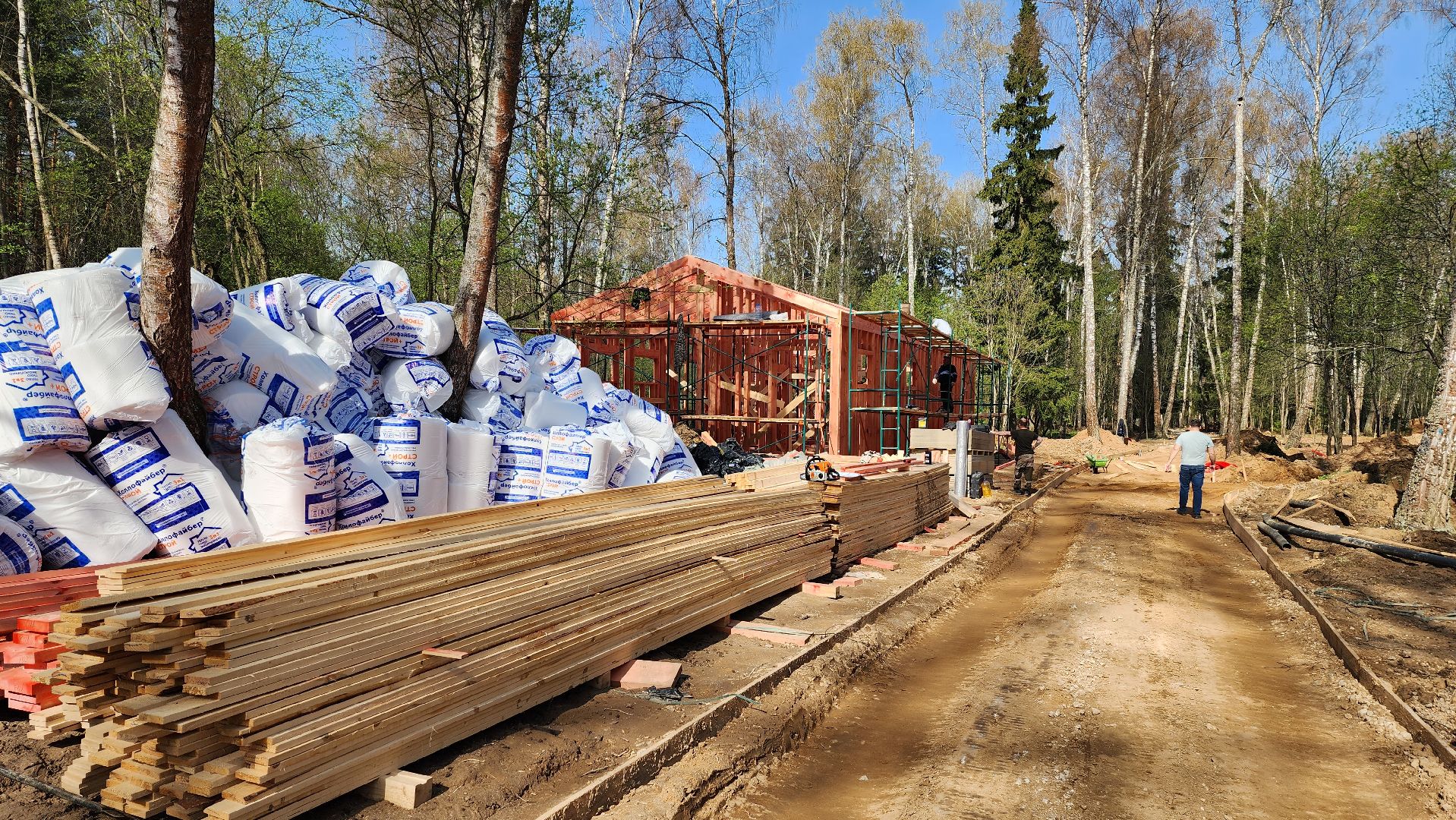 благоустройство, лесопарк, истра, строительство,