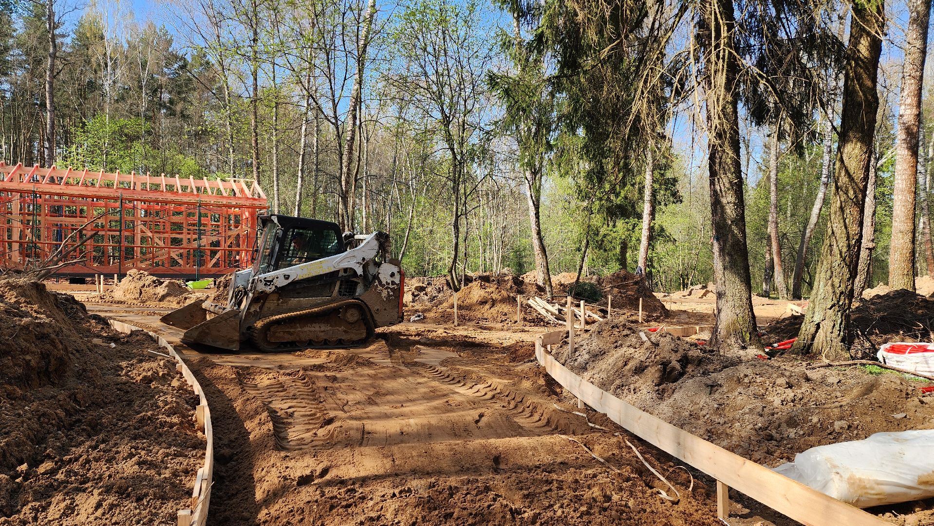 благоустройство, лесопарк, истра, строительство,