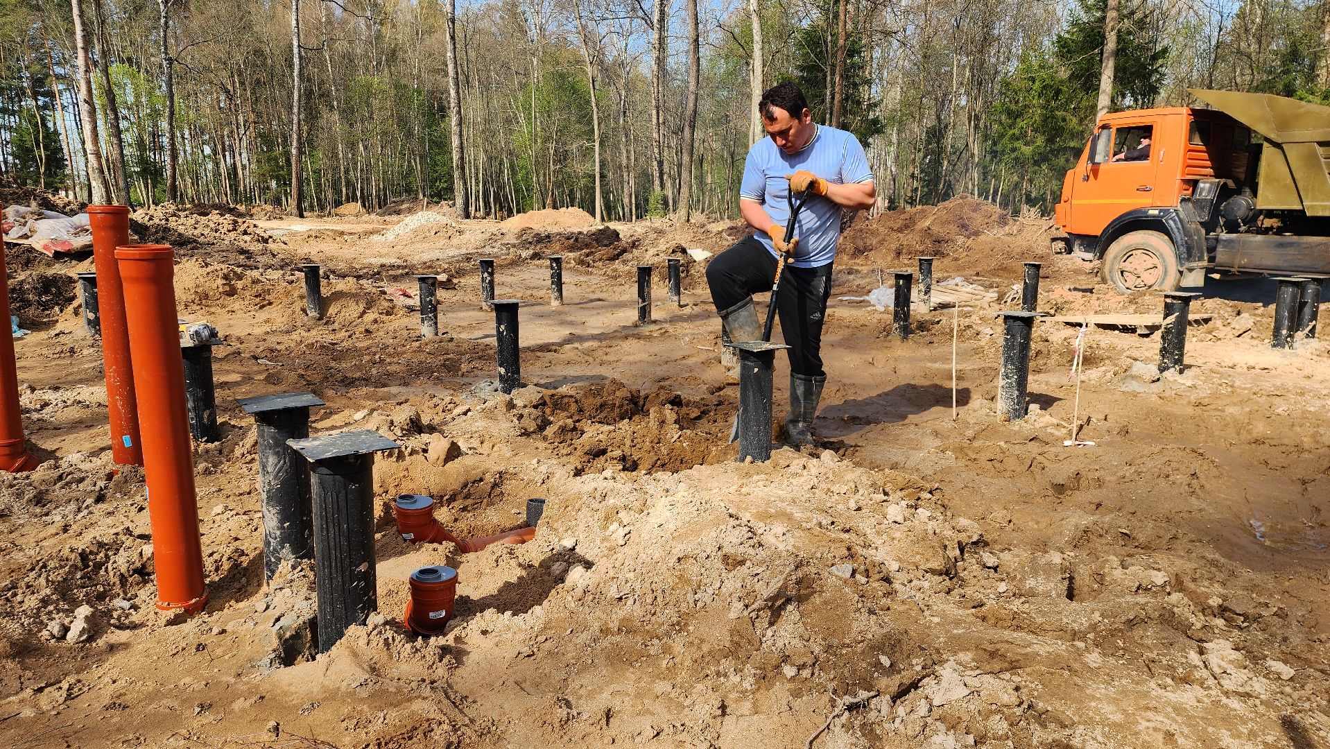 благоустройство, лесопарк, истра, строительство,