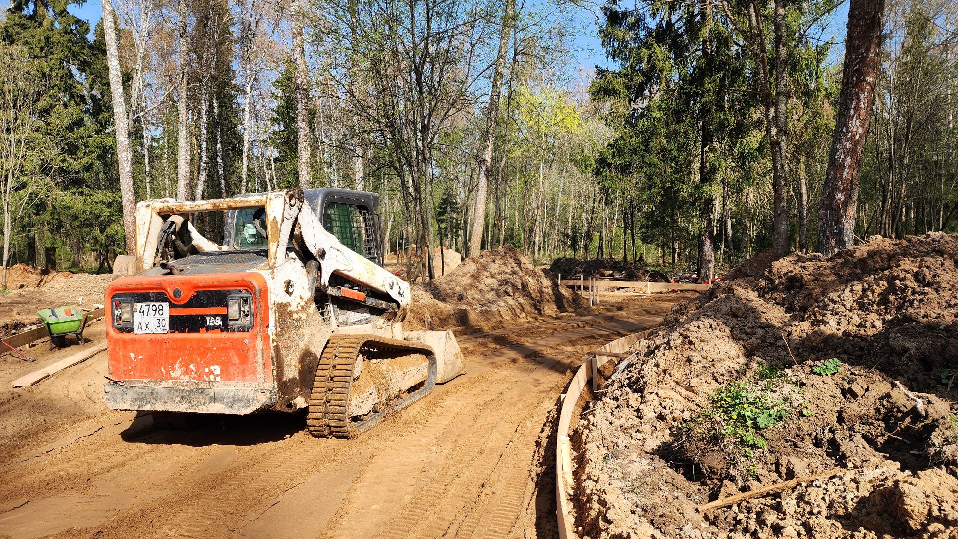 благоустройство, лесопарк, истра, строительство,