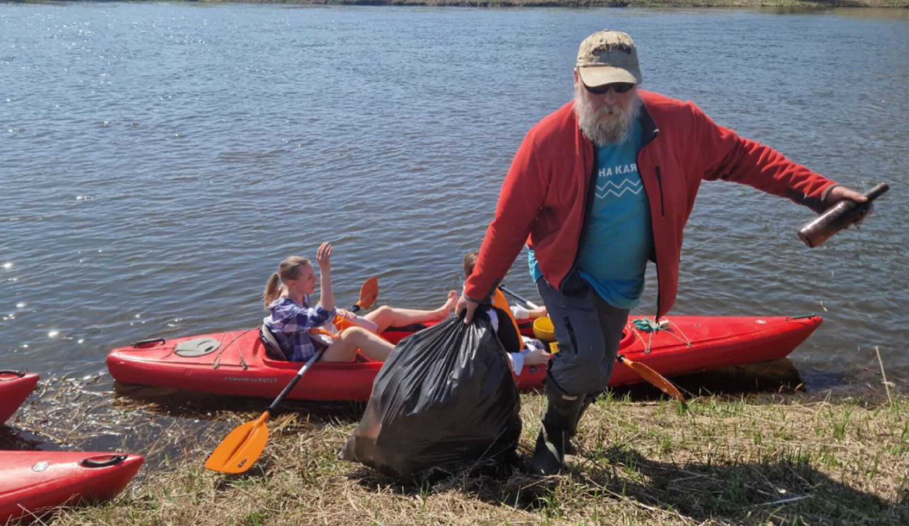 Туризм, Экология, Субботник на воде, Люди Звенигорода ,