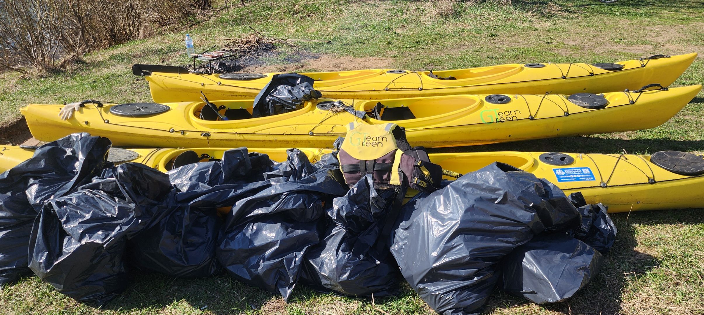 Туризм, Экология, Субботник на воде, Люди Звенигорода ,