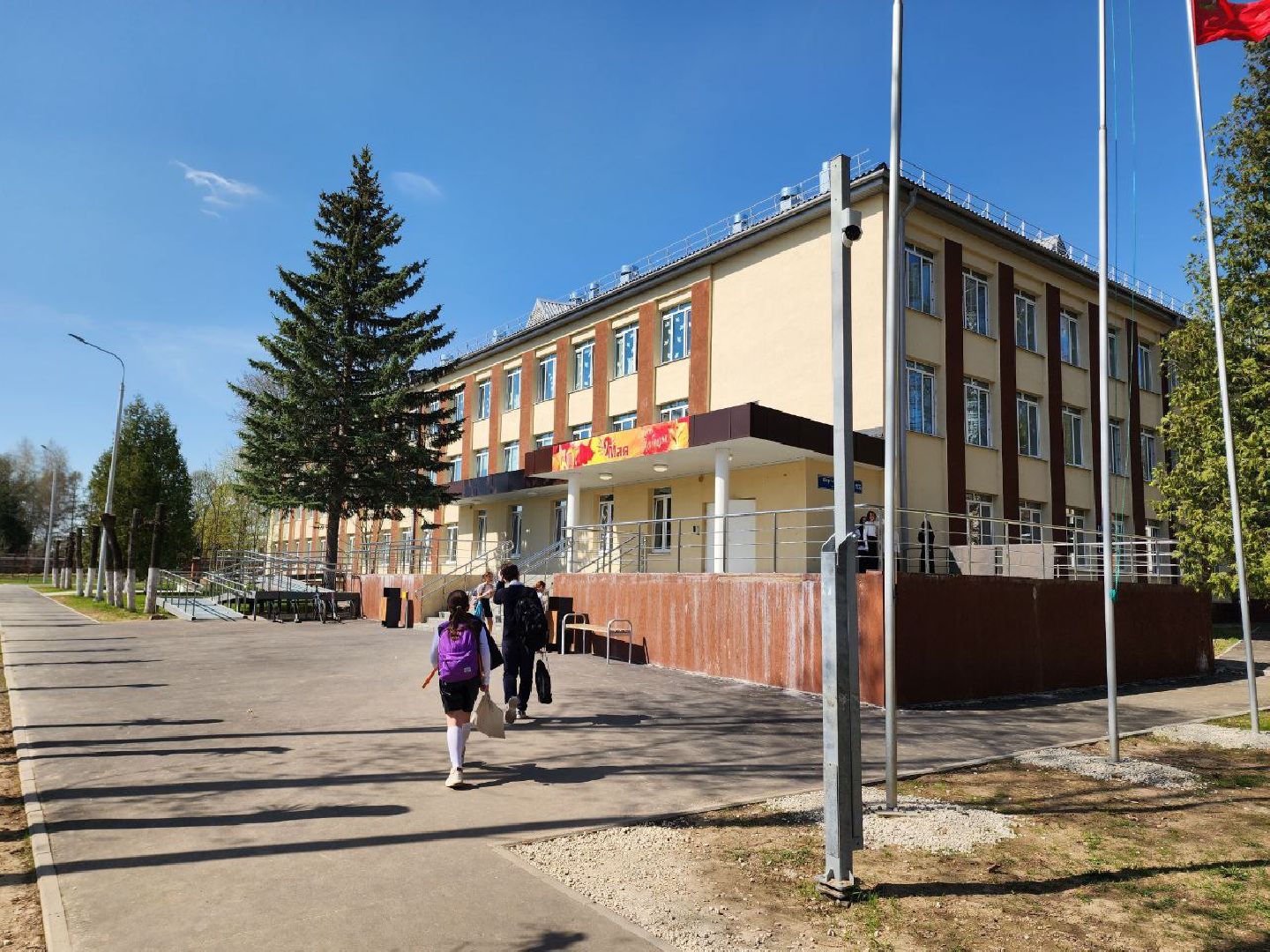 солнечногорск, день победы, школа, журавли памяти, акция,