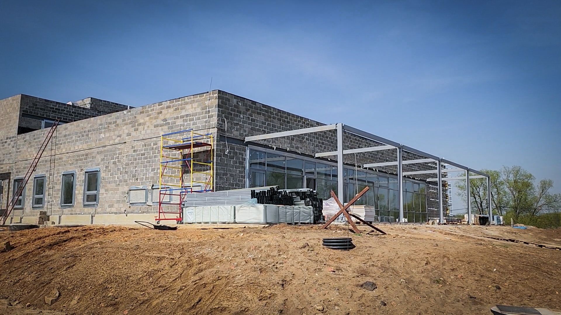 строительство в Бронницах , физкультурно-оздоровительный комплекс, эллинг, благоустройство ,