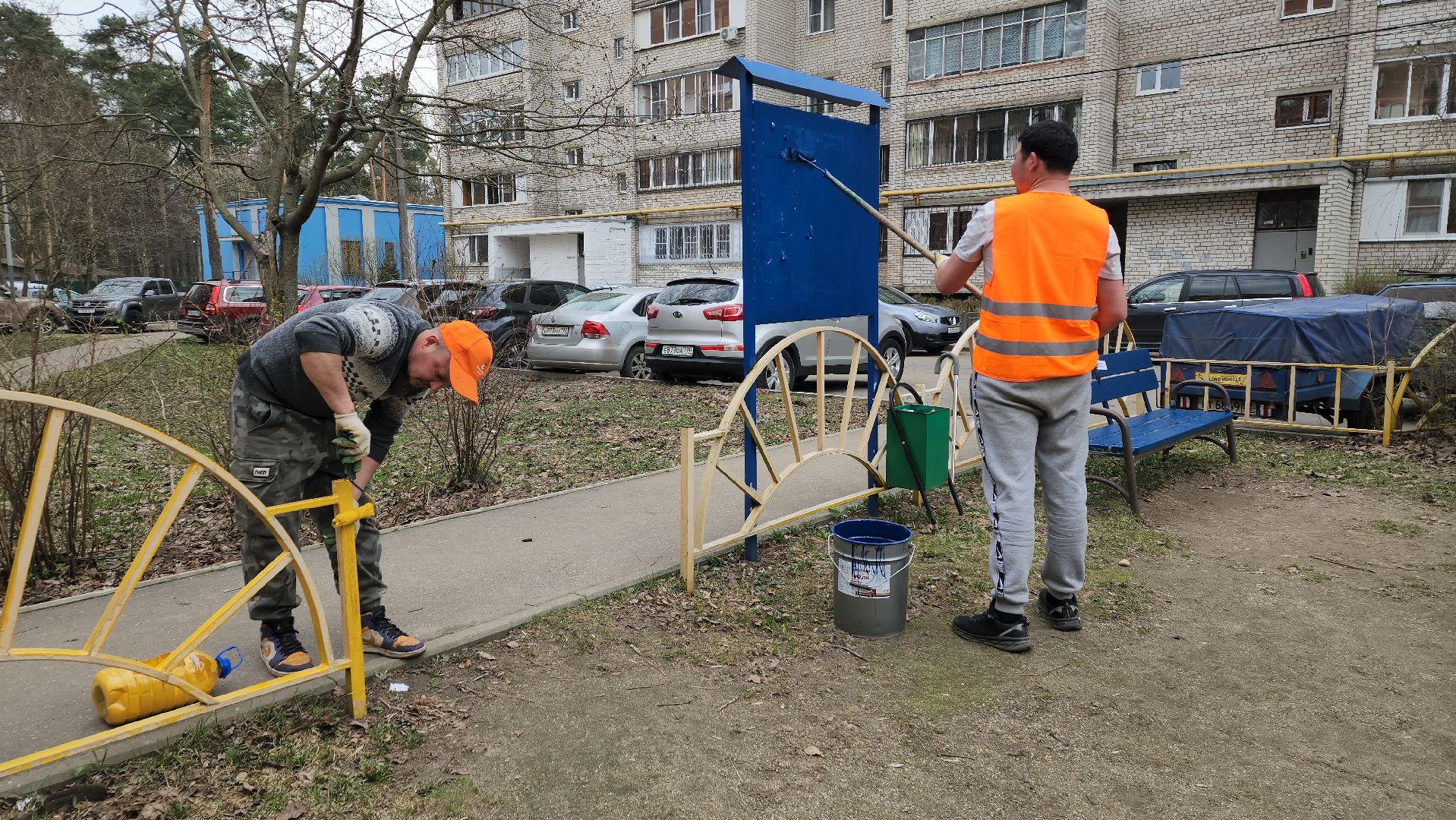 пушкино, детская  площадка, покраска детских игровых площадок,ремонт детских площадок,коммунальная служба,