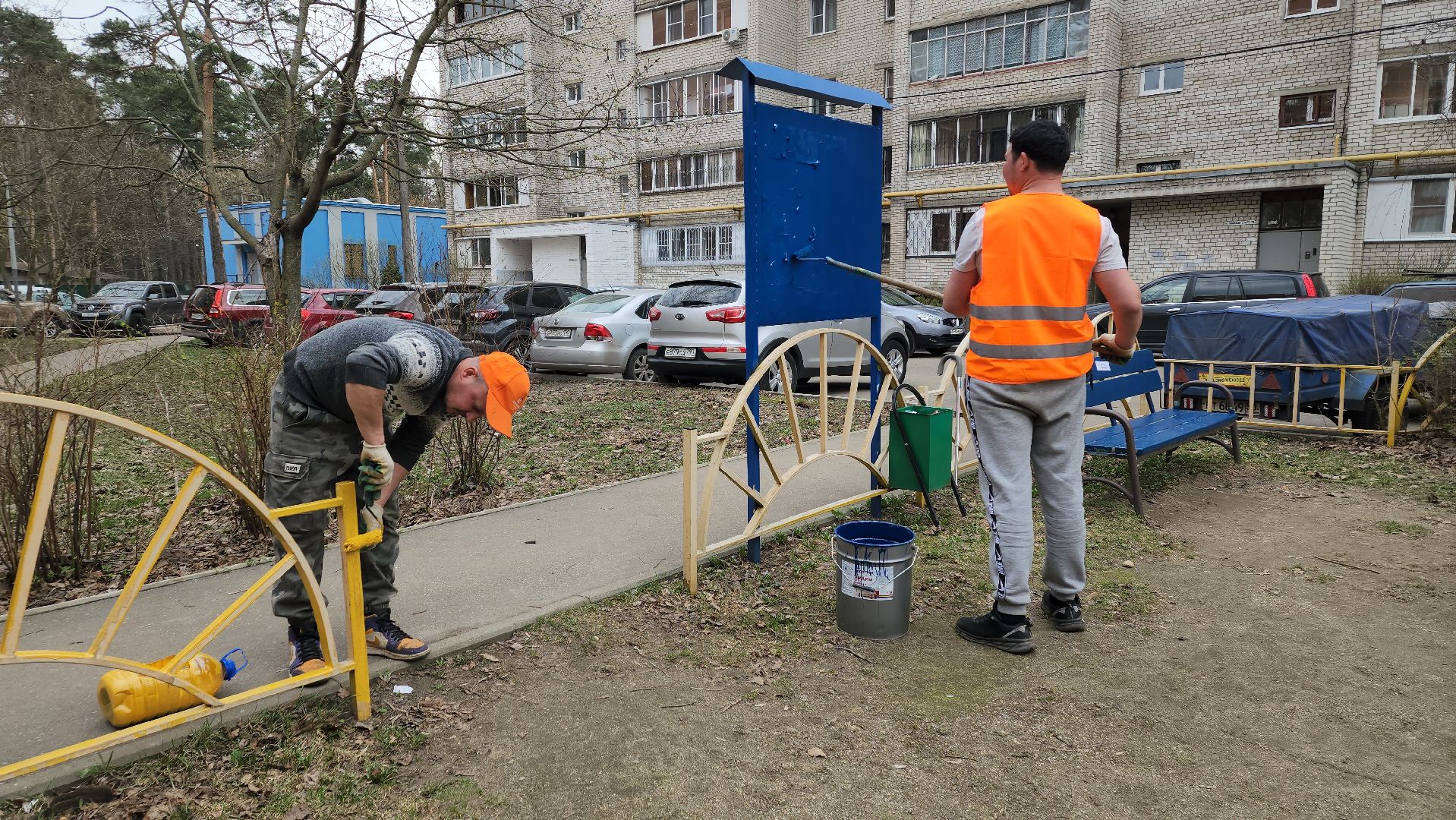 пушкино, детская  площадка, покраска детских игровых площадок,ремонт детских площадок,коммунальная служба,