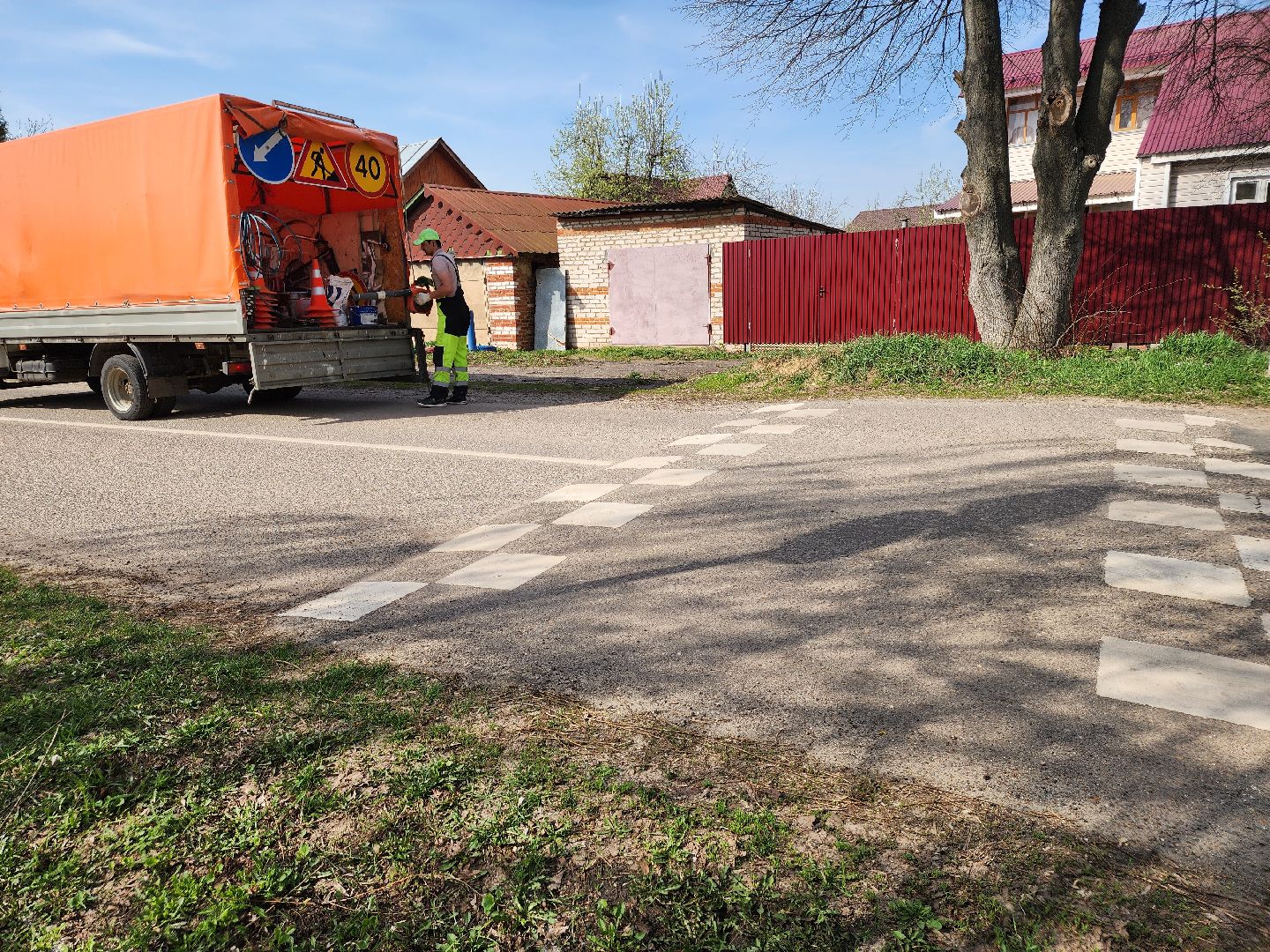 зарайск, ремонт дорог, разметка дороги,