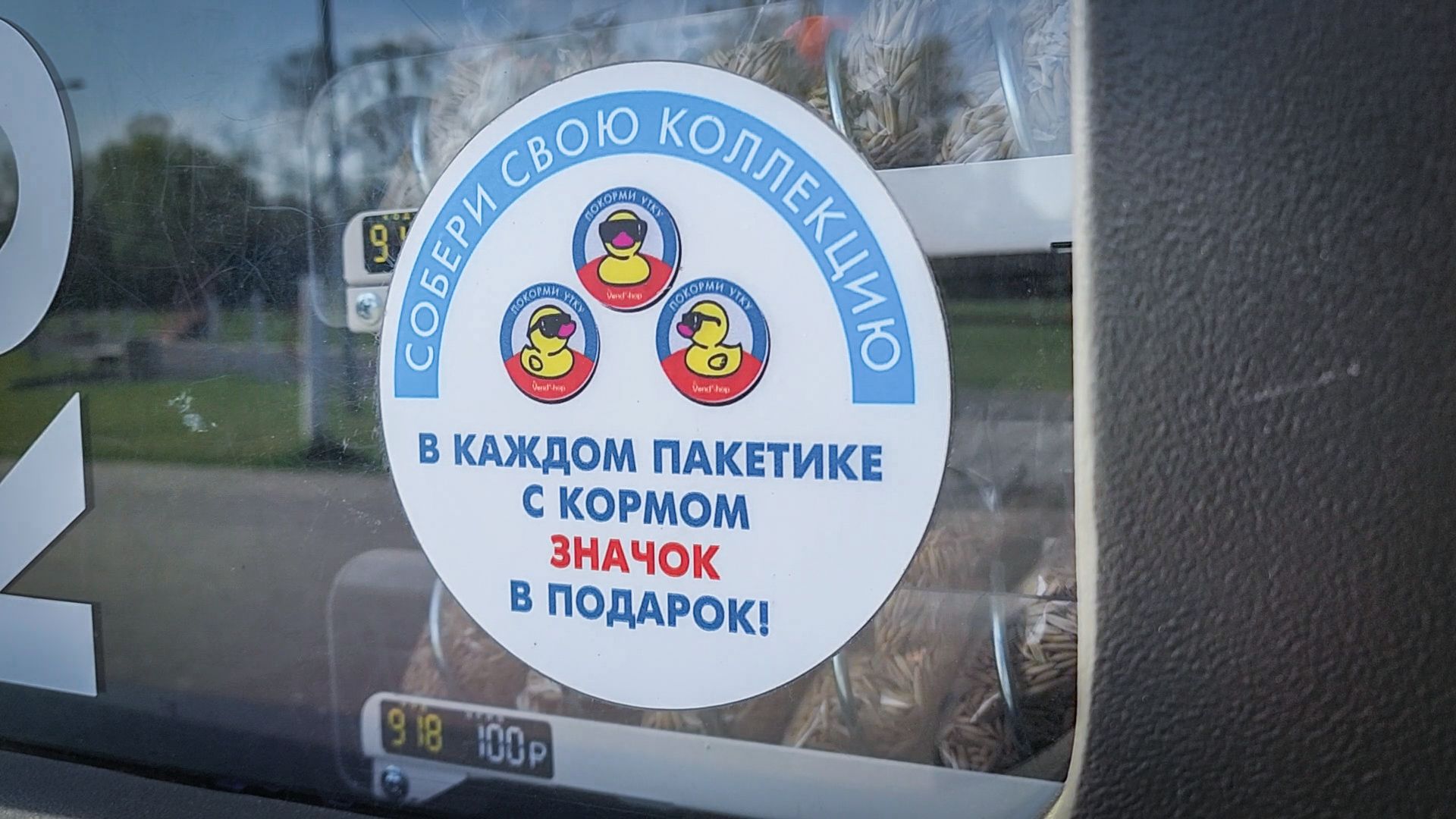 бронницы, парк бронницкий луг,  аппарат для кормления уток ,