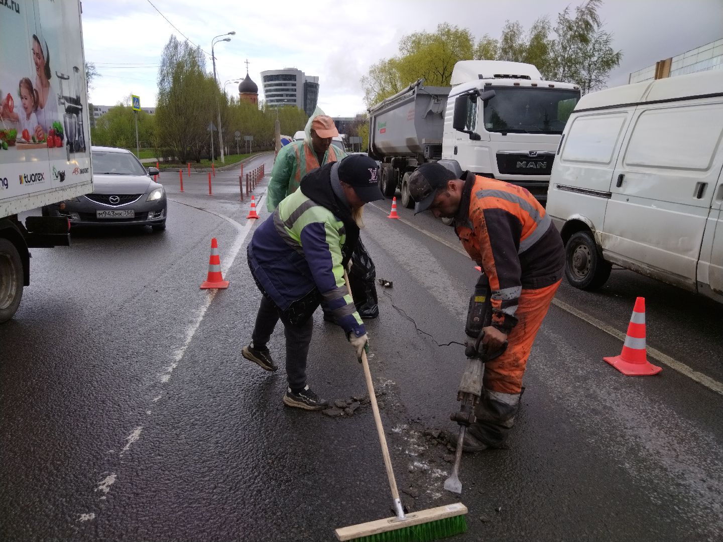 дороги, Мытищи, дорожные работы