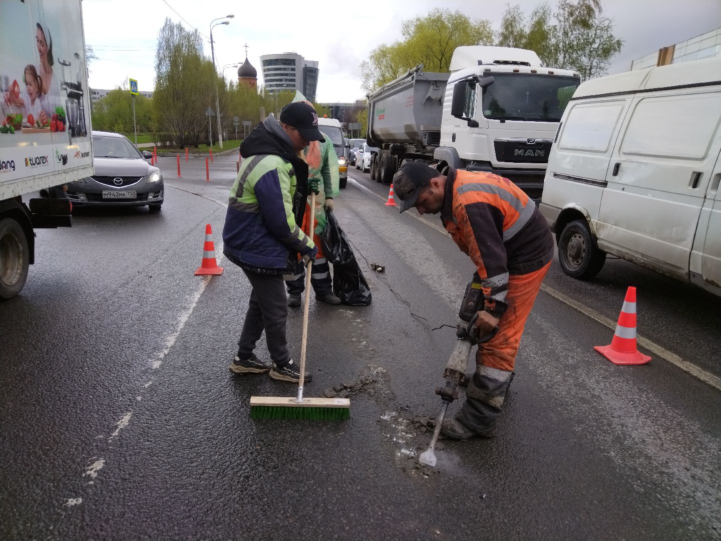 дороги, Мытищи, дорожные работы