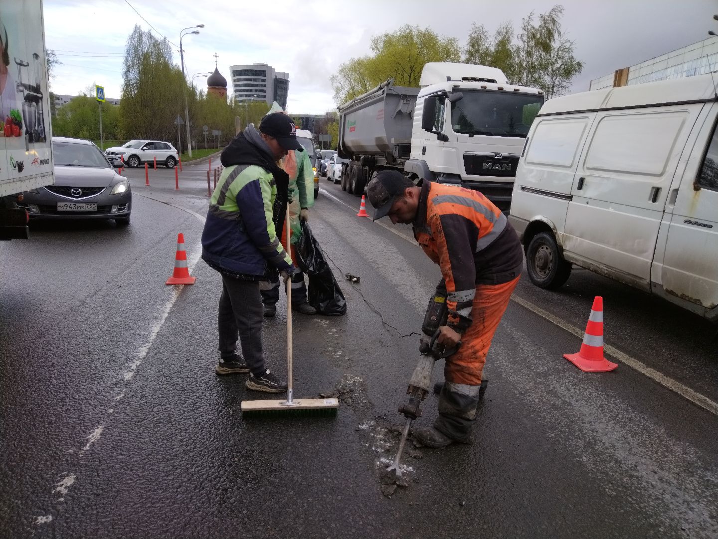 дороги, Мытищи, дорожные работы