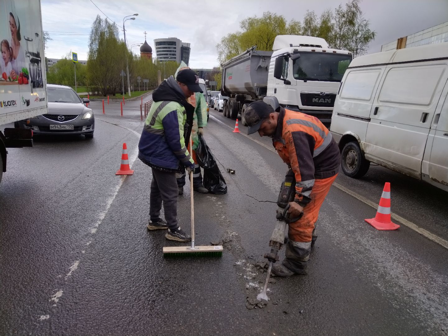 дороги, Мытищи, дорожные работы