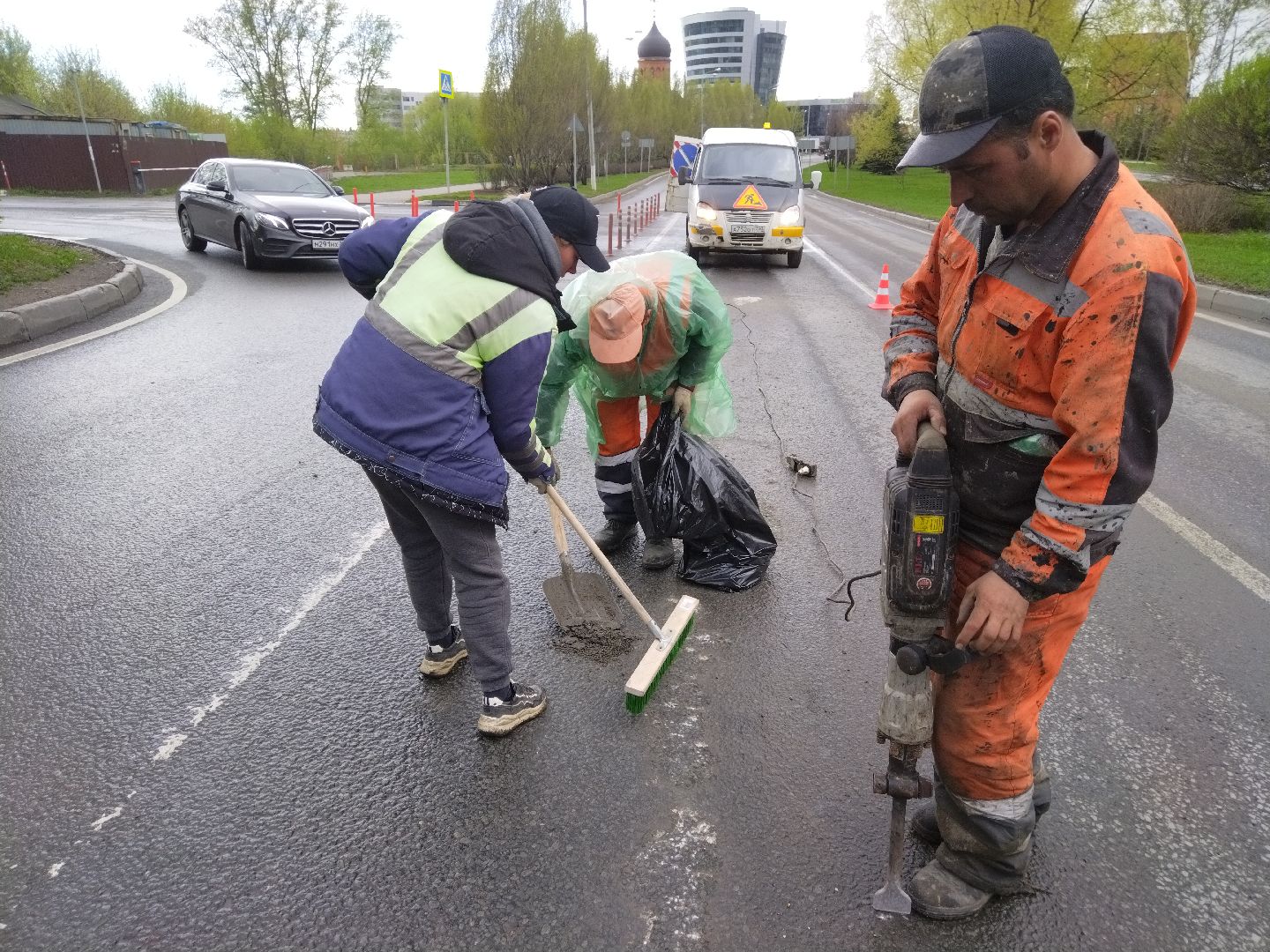 дороги, Мытищи, дорожные работы