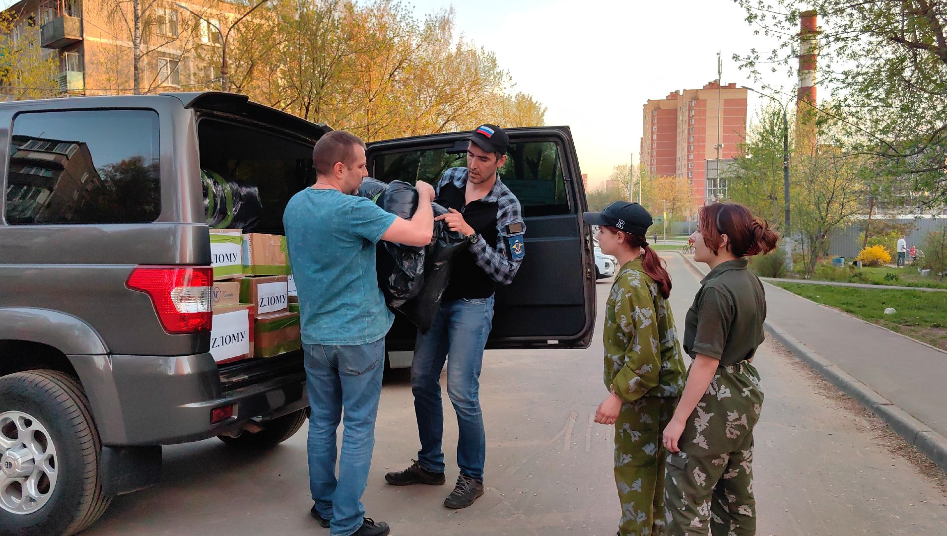 груз, гуманитрная помощь, сво, бойцы, каскад, юнармия,