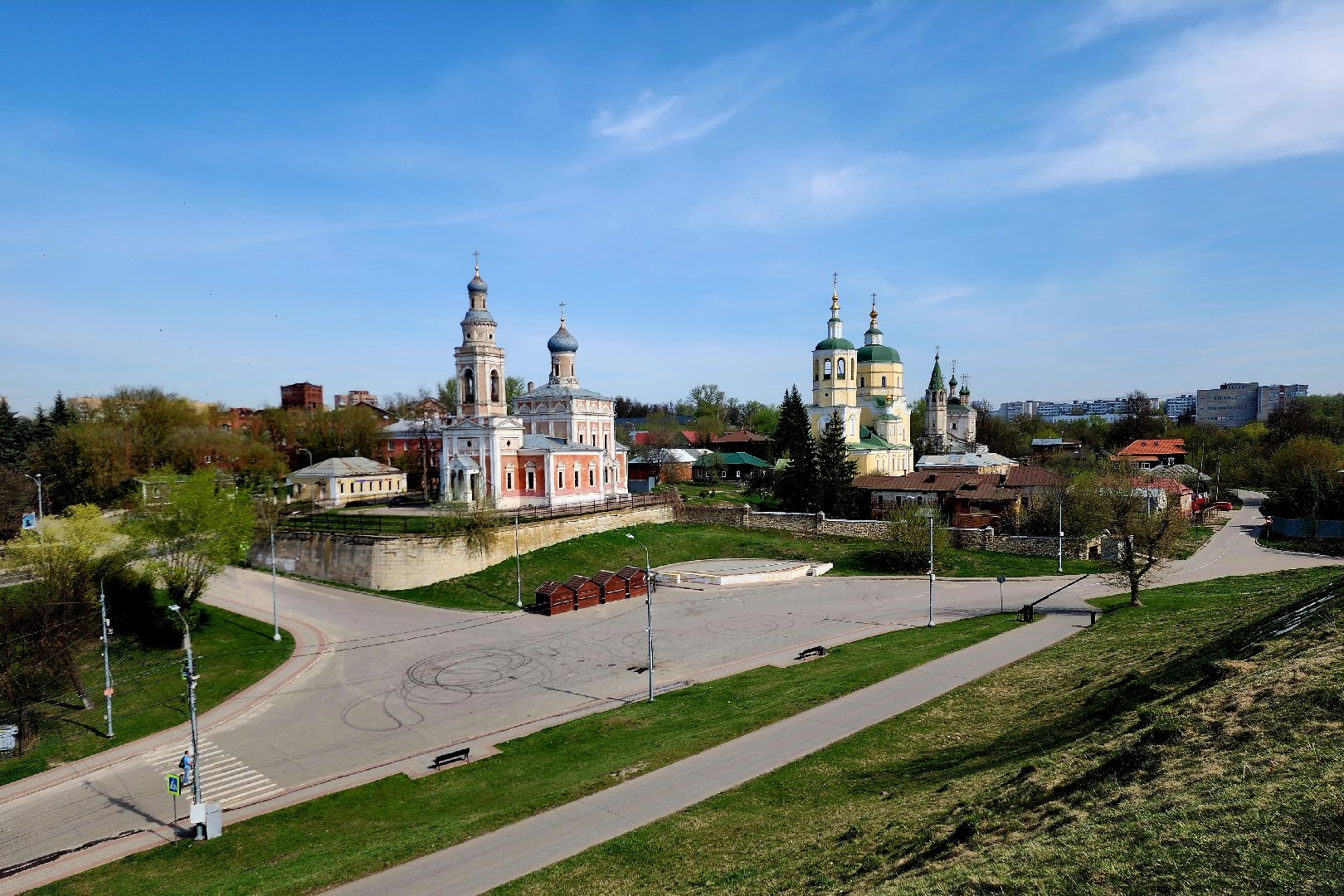 серпухов, подмосковье, смотровая площадка, храмы,